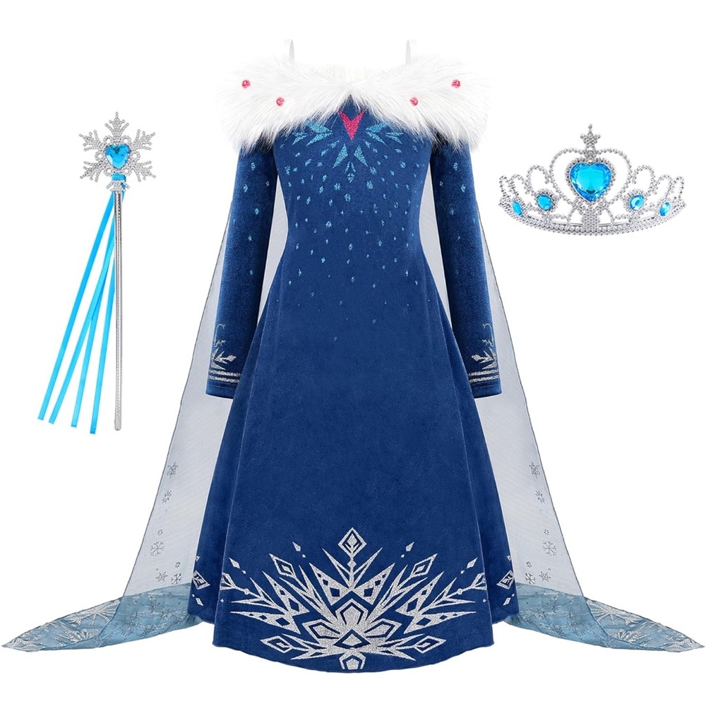 Elsa Princess Dress Frozen. New! Velvet. Exquisite.